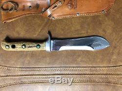 Puma White Hunter Pre-64 Stag Handled Hunting Knife withOriginal Sheath Excellent
