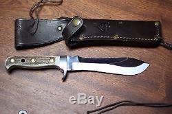 Puma White Hunter Stag Handled Hunting knife Drop Point Blade