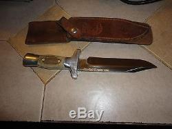R H Ruana Bonner Montana M hunting knife, vintage & collectible withorig sheath