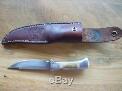 R. H. Ruana Hunting Knife with Sheath. Early 70's model