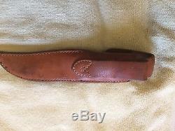 R. H. Ruana M stamped hunting knife with sheath