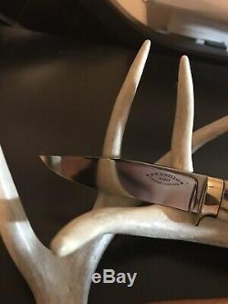 R. W. Loveless Custom Knife Maker 4 Straight Hunter-stag-sheath