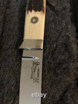 R. W. Loveless Custom Knife Maker Large Semi Skinner -double Nude-stag