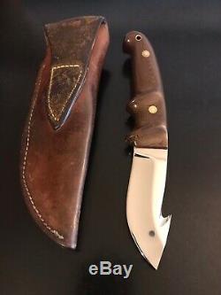 R. W. Loveless Custom Knife Maker Lawndale, Calif. Gut Hook Knife/sheath