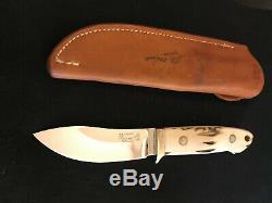 R. W. Loveless Knife Maker Custom Stag Nesmuk Signal Nude Lady-sheath