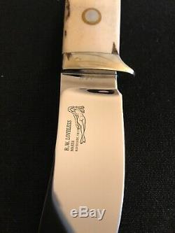 R. W. Loveless Knife Maker Custom Stag Nesmuk Signal Nude Lady-sheath