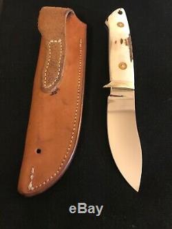 R. W. Loveless Knife Maker Custom Stag Nesmuk Signal Nude Lady-sheath