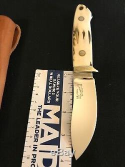 R. W. Loveless Knife Maker Custom Stag Nesmuk Signal Nude Lady-sheath