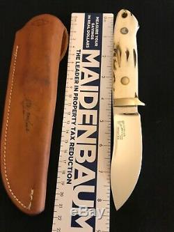 R. W. Loveless Knife Maker Custom Stag Nesmuk Signal Nude Lady-sheath