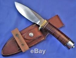 RANDALL 11-5 Leather. RARE 7 Spacer Knife. MINT! Alaskan Skinner Early 70s