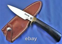 RANDALL 26-4. Black Micarta, Brass &Black Spacers. Pouch Sheath. 90's Mint Knife