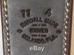 Randall Knives Customhandmade Model #11 Alaskan Skinner Huntingcamp Knife Mint