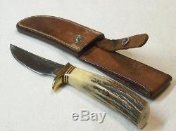 RANDALL KNIVES VINTAGE MODEL 21 STAG LITTLE GAME HUNTING KNIFE With RBJ SHEATH