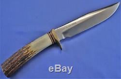 RANDALL Knife #5-6. 7 Spacer Stag Handle, 01 Tool Steel. VietNam Era Slight Use