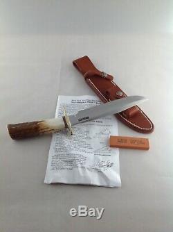RANDALL Made KNIFE Model 1-7 Fighting/All Purpose Knife withStag Handle