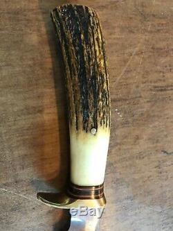 RARE 1940's Randall Made Knife 3 5 Pinned Stag Handle