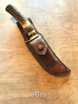 RARE 1940's Randall Made Knife 3 5 Pinned Stag Handle