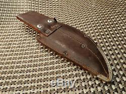 RARE 1950s KNIFE SET SOLINGEN GERMANY HUNTING COMBO Vtg STAG BONE OTHELLO & CASE