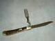 RARE Antique KA-BAR HOBO Knife Fork Combo Stag Handle union cutlery