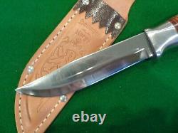 RARE BRUSLETTO Geilo Norway Hunting Knife with SAFE-LOCK Sheath MINT