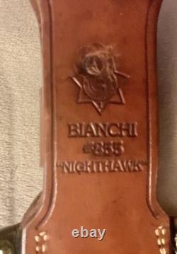 RARE Bianchi 855 Nighthawk With Sheath Solingen Germany Stainless