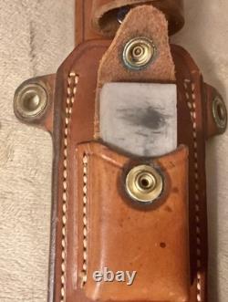 RARE Bianchi 855 Nighthawk With Sheath Solingen Germany Stainless