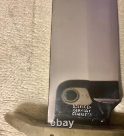 RARE Bianchi 855 Nighthawk With Sheath Solingen Germany Stainless