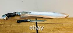 RARE Golok Sembelih Sword Traditional Indonesian Pencak Silat With Backup Knife