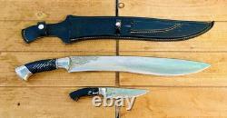 RARE Golok Sembelih Sword Traditional Indonesian Pencak Silat With Backup Knife