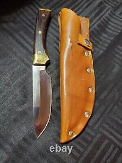 (RARE) N. Selvey Custom, Hand Forged, Hunting Knife With Sheath