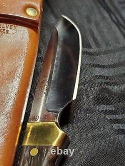 (RARE) N. Selvey Custom, Hand Forged, Hunting Knife With Sheath