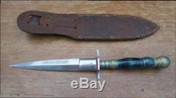 RARE Ornate Vintage UTICA CO. Germany GX 5169 MEXICAN STILETTO Dagger Knife