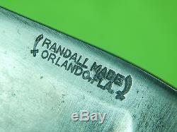 RARE US Circa 1940's Custom Hand Made RANDALL 3 7 Pinned Stag Hunting Knife