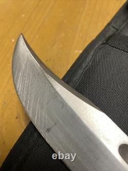 RARE/VINTAGE 1988 Buck 619 WOODSMATE Fixed Blade Knife-WithBlack SheathUSA