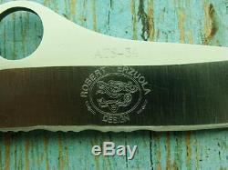 Rare Vintage Spyderco Golden Colo USA Bob Terzuola Pocket Knife Hunting Knives