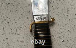 RARE Viking 1940s Eric Wedemeyer WOODCRAFT SKINNER HUNTING KNIFE And Sheath