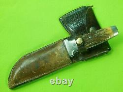 RARE Vintage 1932-40's US Case Tested XX Stag Hunting Knife Hatchet Combo Set
