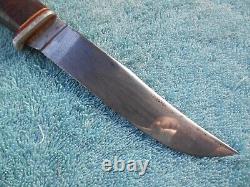 RARE Vintage BELKNAP LOUISVILLE BLUEGRASS FIXED BLADE HUNTING KNIFE & SHEATH