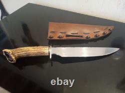 RARE Vintage Quattlebaum (JS) Crown Stag 15'' Bowie. 1 of a Kind Custom Knife