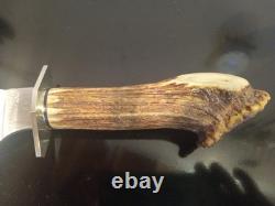 RARE Vintage Quattlebaum (JS) Crown Stag 15'' Bowie. 1 of a Kind Custom Knife
