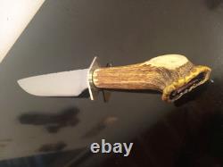 RARE Vintage Quattlebaum (JS) Crown Stag 15'' Bowie. 1 of a Kind Custom Knife