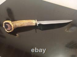 RARE Vintage Quattlebaum (JS) Crown Stag 15'' Bowie. 1 of a Kind Custom Knife