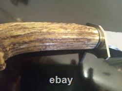 RARE Vintage Quattlebaum (JS) Crown Stag 15'' Bowie. 1 of a Kind Custom Knife