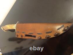 RARE Vintage Quattlebaum (JS) Crown Stag 15'' Bowie. 1 of a Kind Custom Knife