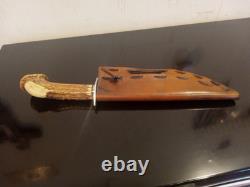 RARE Vintage Quattlebaum (JS) Crown Stag 15'' Bowie. 1 of a Kind Custom Knife