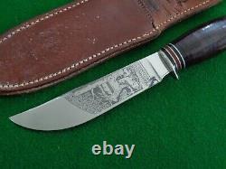 RARE c. 1920's-30's L. L. Bean, Inc. Freeport, Maine ETCHED Blade Hunting Knife