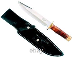 RBH CUSTOM KNIVES Large Fixed Blade SPORTSMAN Bowie UNUSED 14 KNIFE & Sheath