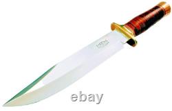 RBH CUSTOM KNIVES Large Fixed Blade SPORTSMAN Bowie UNUSED 14 KNIFE & Sheath