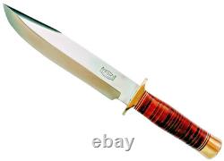 RBH CUSTOM KNIVES Large Fixed Blade SPORTSMAN Bowie UNUSED 14 KNIFE & Sheath