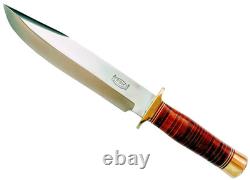 RBH CUSTOM KNIVES Large Fixed Blade SPORTSMAN Bowie UNUSED 14 KNIFE & Sheath